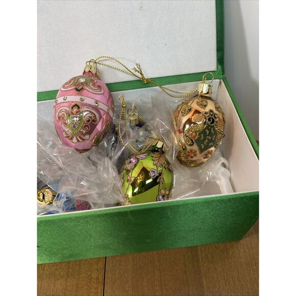 Joan Rivers Mini Russian Faberge Inspired Egg Ornaments 2017 Set Of 12 - Picture 4 of 6